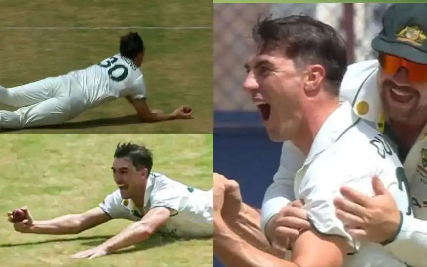Pat Cummins Stretches Logic With Outrageous One-Handed Stunner In AUS Vs WI 2nd Test