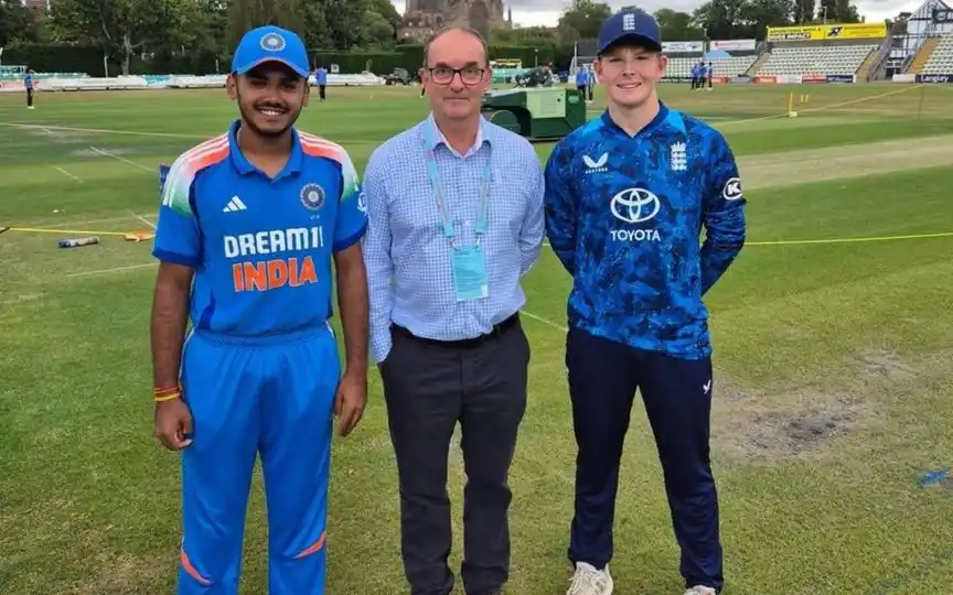 Ayush Mhatre At Toss - (Source : @Johns/X.com)