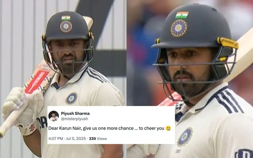 Karun Nair on receiving end after failure vs England [Source: @CricTalkbyAJ, @misterpiyush, @meri_mrziii/X.com]