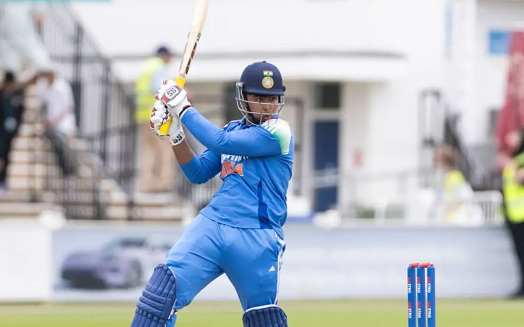 Vaibhav Suryavanshi in action [Source: @cricbuzz/X]
