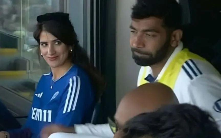 Jasprit Bumrah with Yasmin Badiani (Source:@sshekhawat09,x.com)