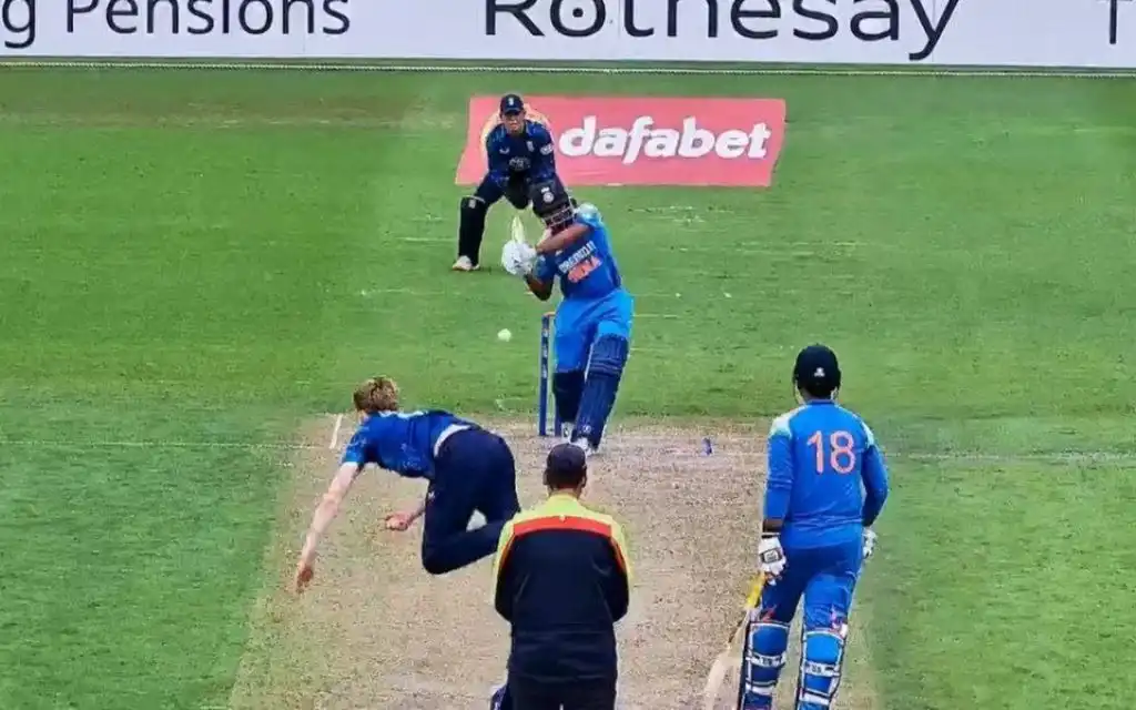 Ayush Mhatre against England U19 (Source:@Imchauhan28/X.com)