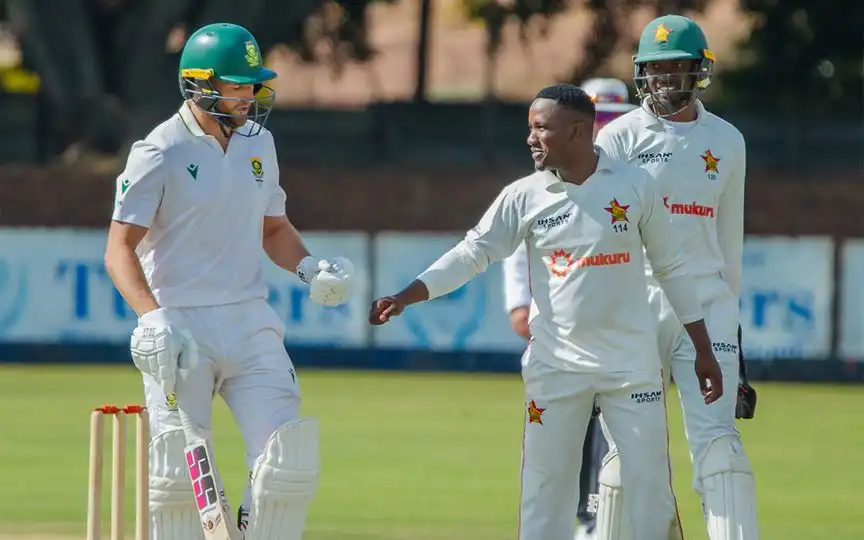 Zimbabwe vs South Africa [Source: @ZimCricketv/x.com]