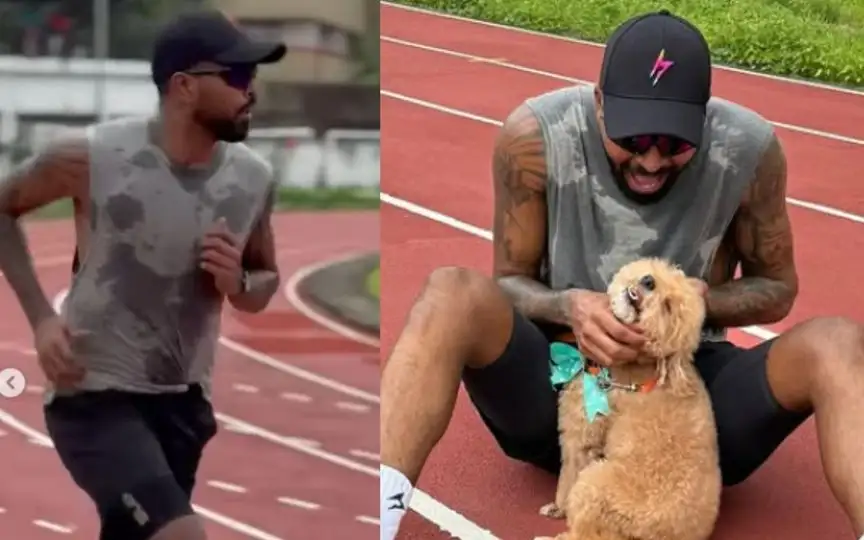 No Break! Hardik Pandya Sweats It Out On Track With 'Special Partner In Crime' No Break! Hardik Pandya Sweats It Out On Track With 'Special Partner In Crime'