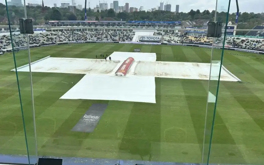 It's raining at Edgbaston [Source: @Sahil_Malhotra1/X]