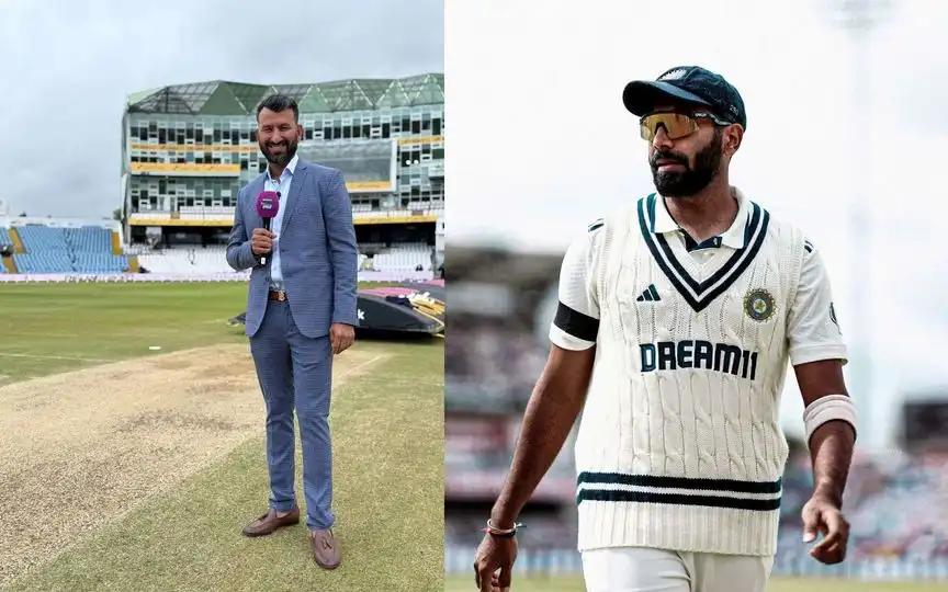 Cheteshwar Pujara and Jasprit Bumrah (Source: @cheteshwar1/X.com, @BCCI/X.com)