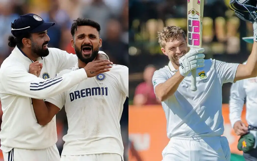 Akash Deep and Wiaan Mulder [Source: @BCCI, @ProteasMenCSA/x]
