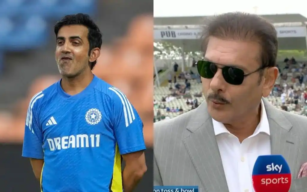 Ravi Shastri praises Gautam Gambhir [Source: @coolfunnytshirt, @ujjawal_isgood/X.com]