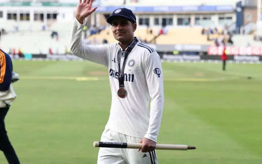 Shubman Gill after India's victory vs England (Source: AP)