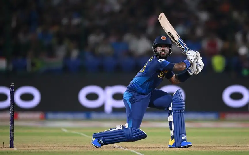 Dasun Shanaka Batting - (Source : @ICC/X.com)