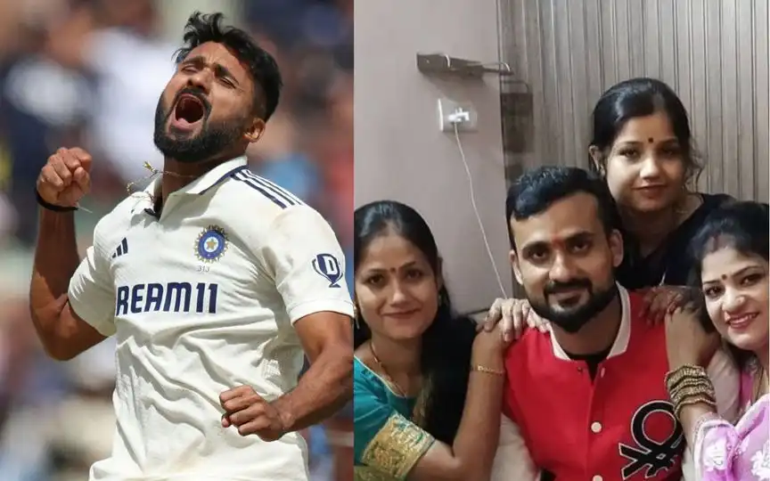 Akash Deep with his sisters (Source: @RT_India_news/X.com)
