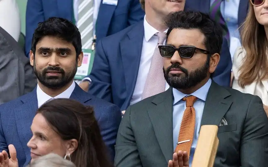Rohit Sharma at Wimbledon - (Source :@Johns/X.com)