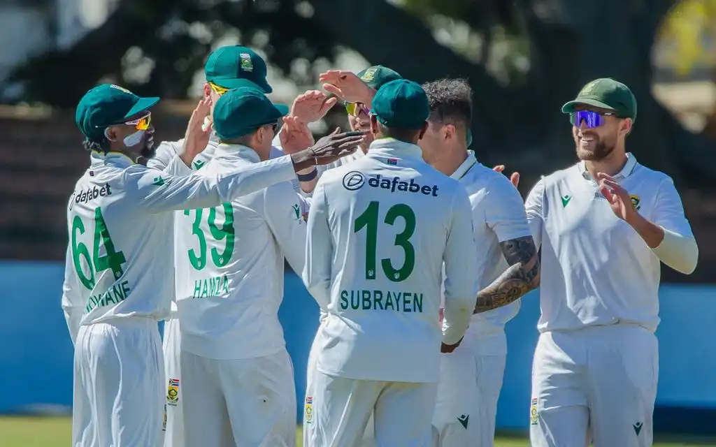 South Africa beat Zimbabwe [Source: @Sporcaster/x.com]