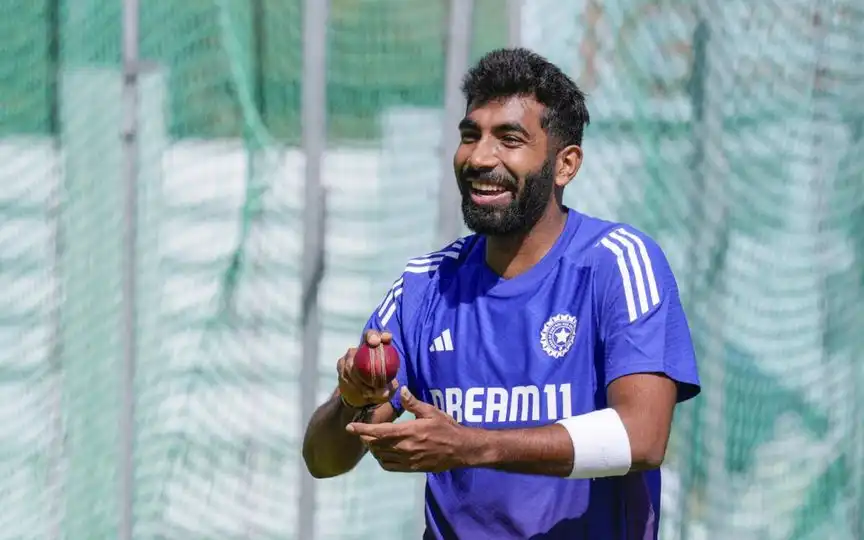 Jasprit Bumrah bowling in the nets - (Source : @Johns/X.com)