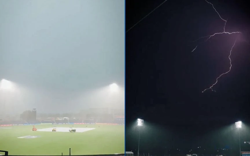 MLC 2025 qualifier 1 faces weather's wrath [Source: @MLCricket/X.com]