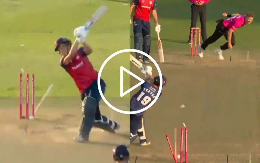 Stump Split In Half! Riley Meredith's Fiery Spell Crackles Wicket In T20 Blast 2025 Stump Split In Half! Riley Meredith's Fiery Spell Crackles Wicket In T20 Blast 2025