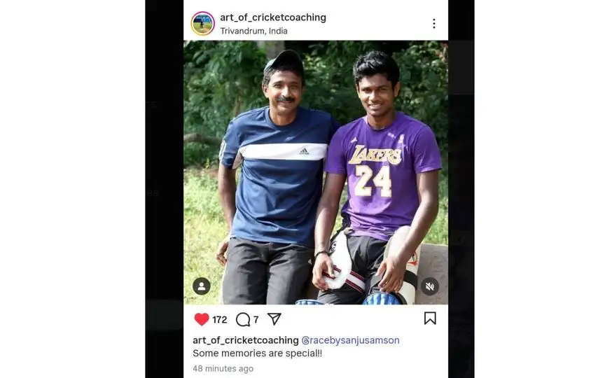 Biju George's Instagram post (Source:@KKR_Xtra,x.com)