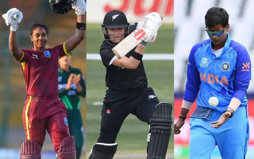 Hayley Matthews, Amelia Kerr & Deepti Sharma (X.com/@ICC)