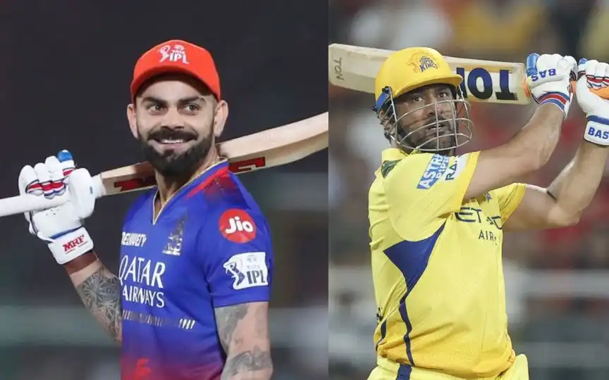 Virat Kohli and MS Dhoni (Source:@IPL,x.com)