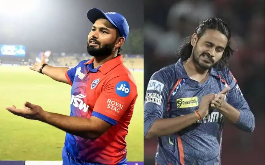 Rishabh Pant and Digvesh Rathi (Source:@mufaddal_vohra,x.com)