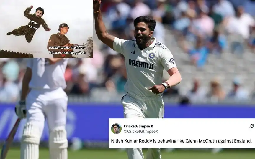 Fans praise Nitish Reddy [Source: @BCCI, @GemsOfCricket/X.com]