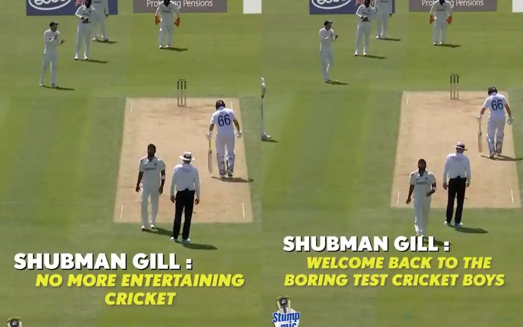 Shubman Gill sledged England batters [Source: @MSDianMrigu/X]