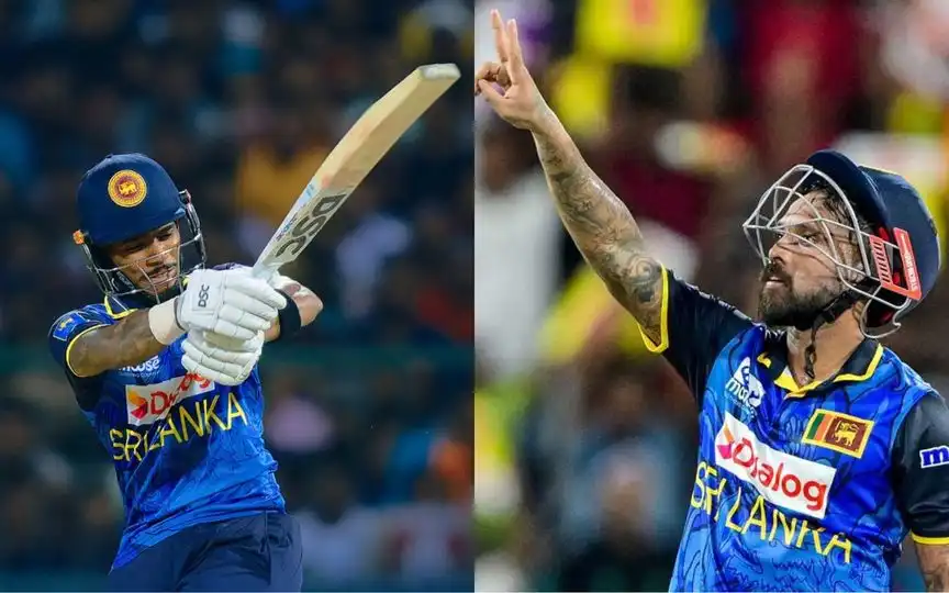 Pathum Nissanka and Kusal Mendis (Source: @OfficialSLC/X.com, @raisul_rifat88/X.com)