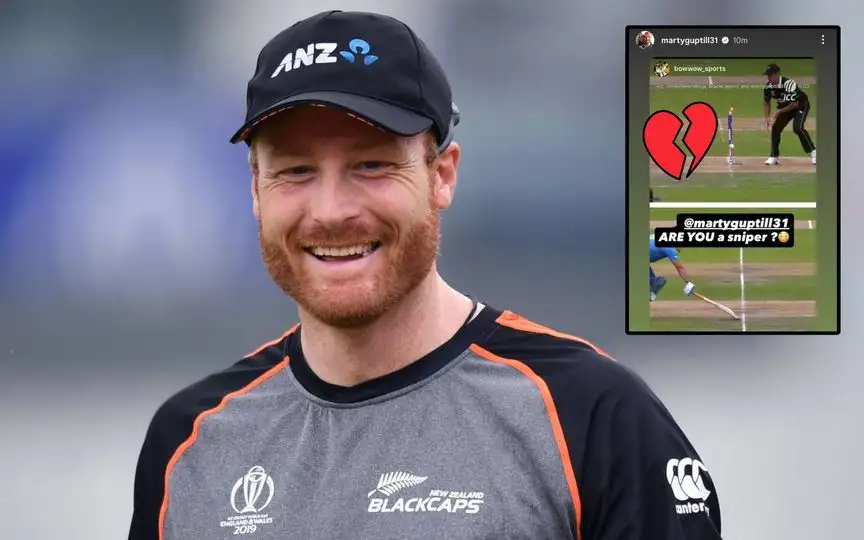 Martin Guptill shares Instagram story [Source: @mufaddal_vohra/X.com]