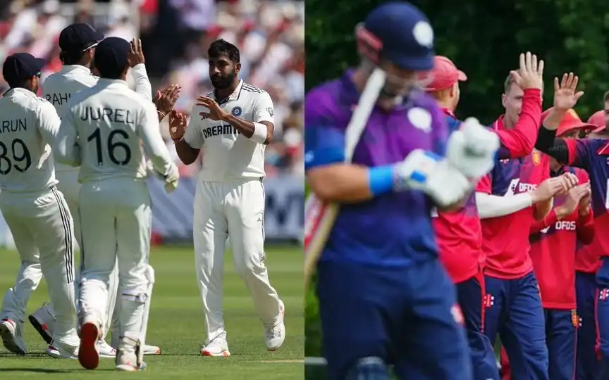 Jasprit Bumrah and Jersey players [Source: @BCCI, @ICC/x]