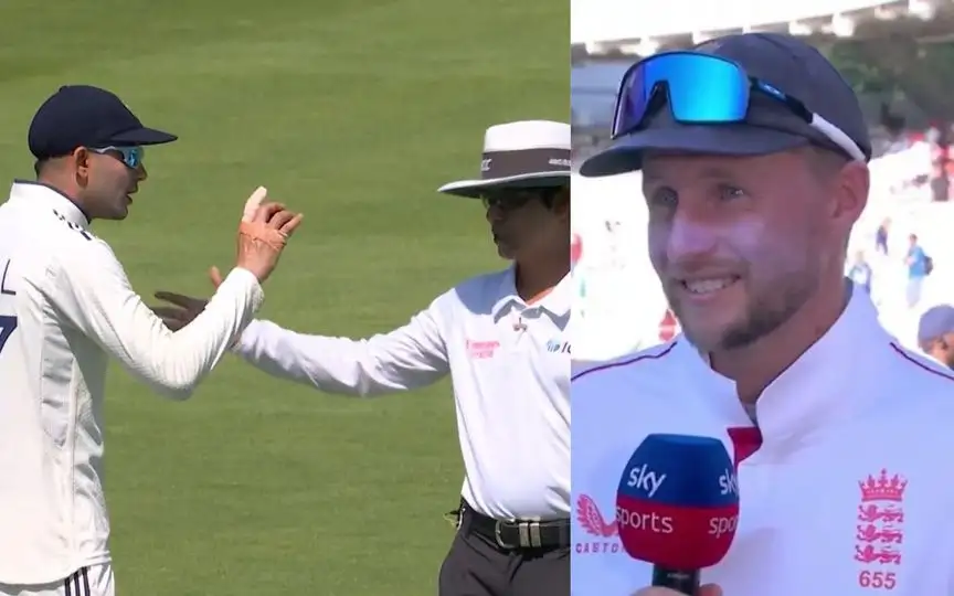 Shubman Gill and Joe Root [Source: @UmpireFourth, @academy_dinda/x]
