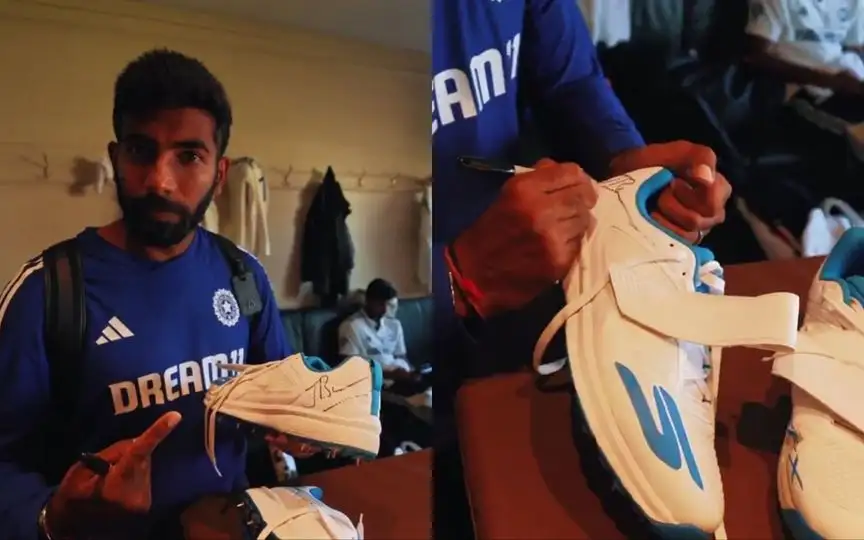 Bumrah Shoes - (Source : @Cricinformer/X.com)