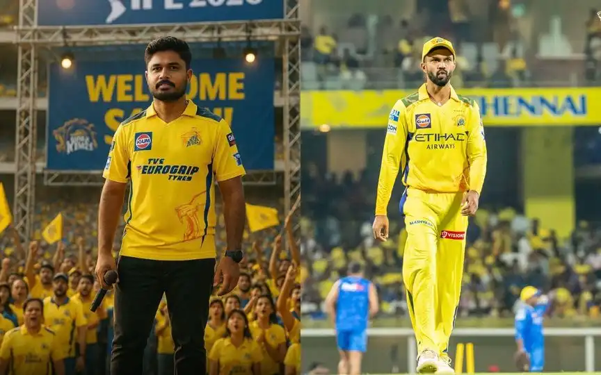 Sanju Samson and Ruturaj Gaikwad [Source: @OneCricketApp, @ChennaiIPL/x.com]