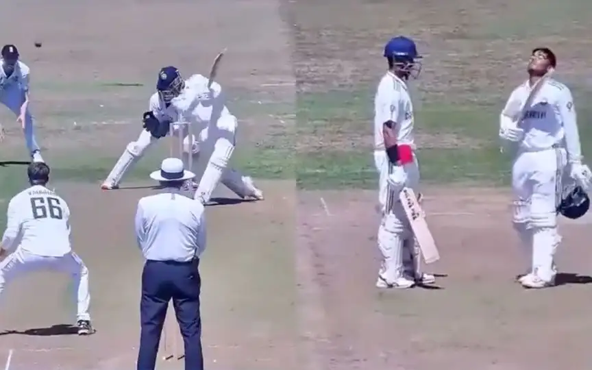 Ayush Mhatre struck a century vs ENG u19 [Source: @iamChoklii/X]