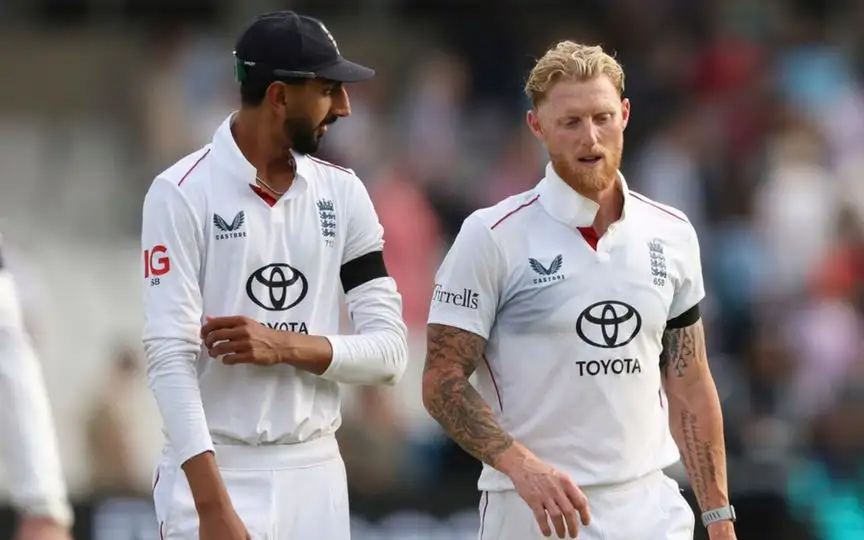 Shoaib Bashir and Ben Stokes - (Source : AP)