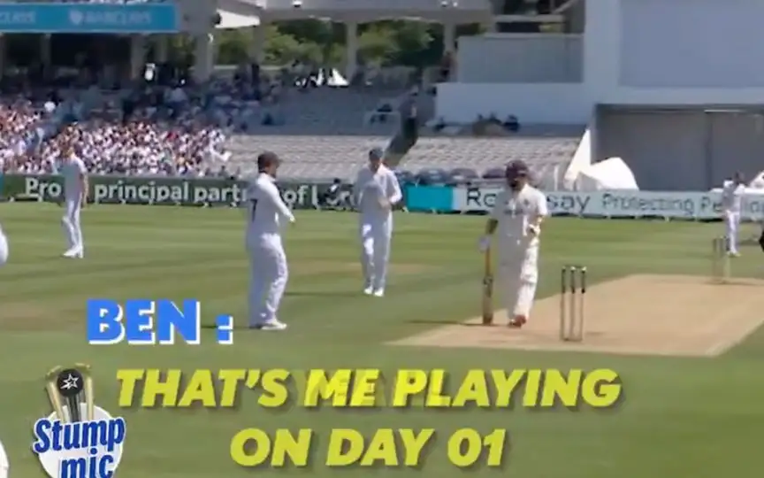 Rishabh Pant in chat with Ben Duckett (Source:@StarSportsIndia/X.com)