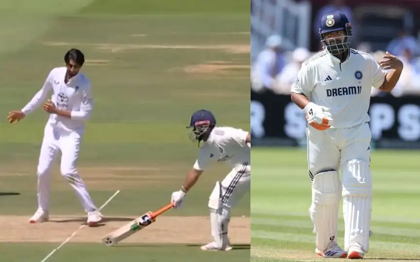 Rishabh Pant's run-out (Source: AP)