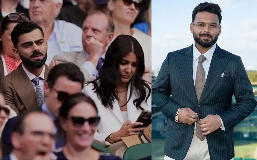 Virat Kohli and Rishabh Pant (Source:@Wimbledon,x.com)