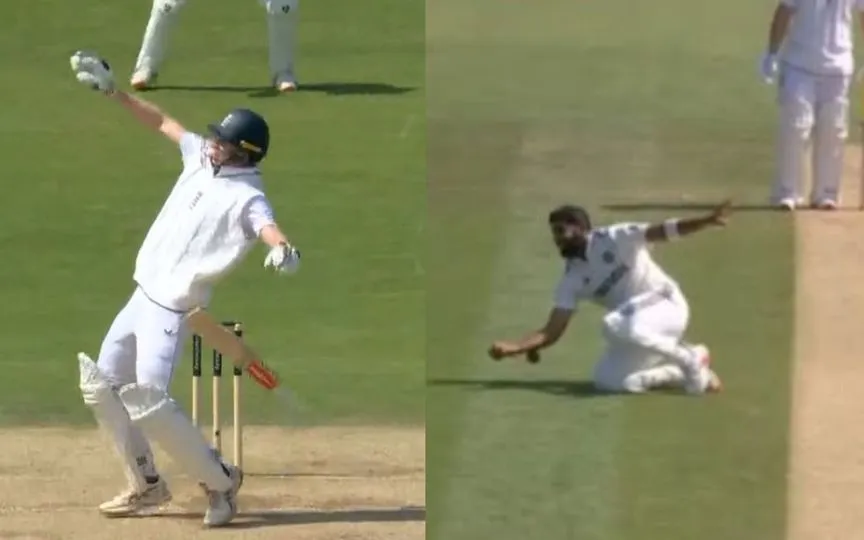 Bumrah and Zak Crawley - (Source : @ScreenGrab/X.com)
