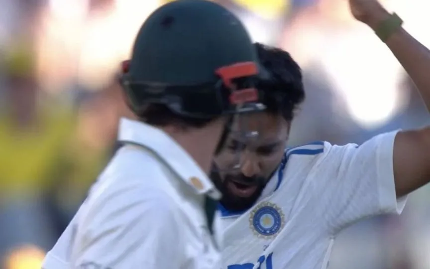 Mohammed Siraj giving Travis Head a fiery send-off [Source: @Saabir_Saabu01/x.com]