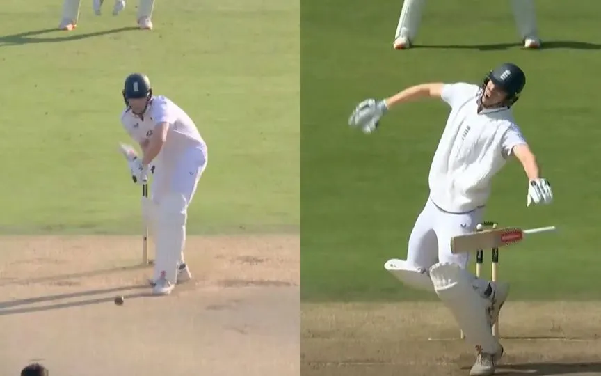 Zak Crawley struggling at Lord's [Source: @SonySportsNetwk/x.com]