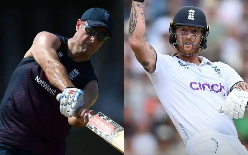 Marcus Trescothick and Ben Stokes [Source: @cricketcomau/X.com]