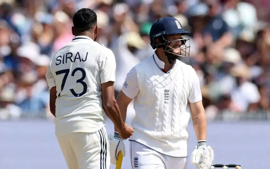 Mohammed Siraj and Ben Duckett (Source: AP)
