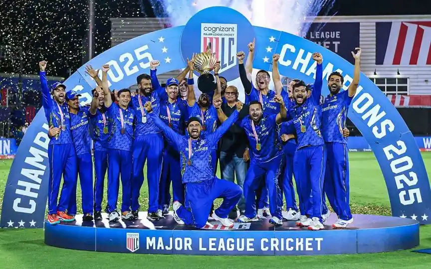 MI New York Secures Their Second MLC Trophy (Source: @TexasSuperKings/x.com)