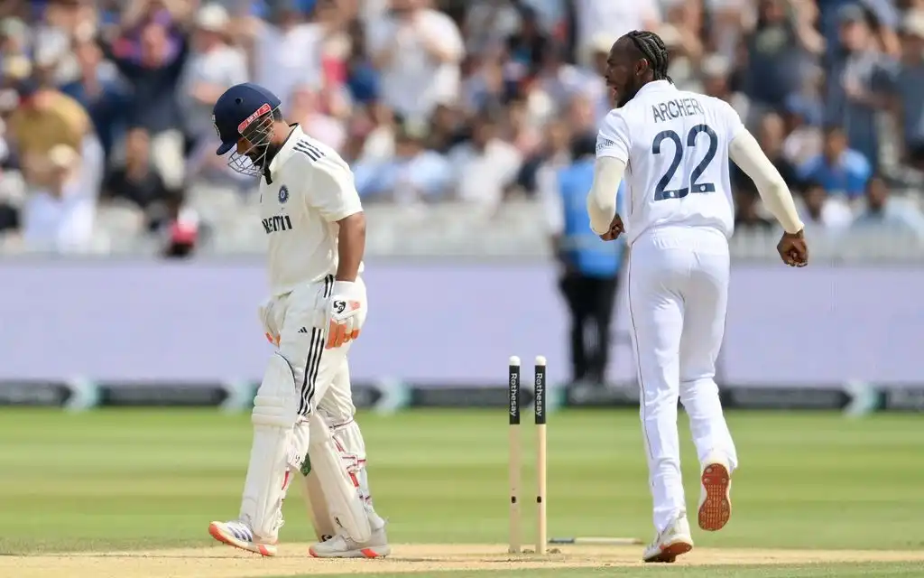 Archer's send-off for Rishabh Pant [Source: @HomeOfCricket/X]