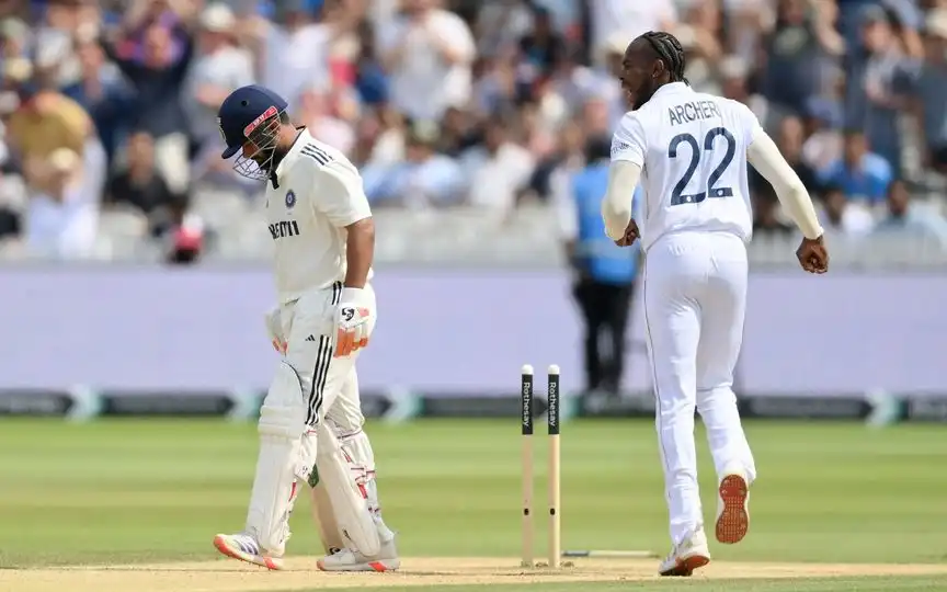 Archer's send-off for Rishabh Pant [Source: @HomeOfCricket/X]