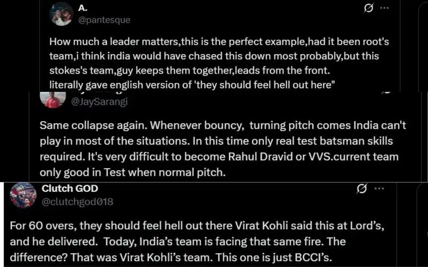 Fans Reactions (Source: @pantesque, @JaySarangi, @clutchgod018/x.com)