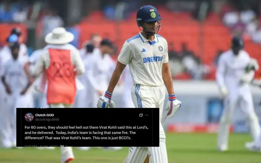 Team India Struggle With Bat Once Again (Source: @Rajkumaarsingh/x.com, @clutchgod018/x.com)