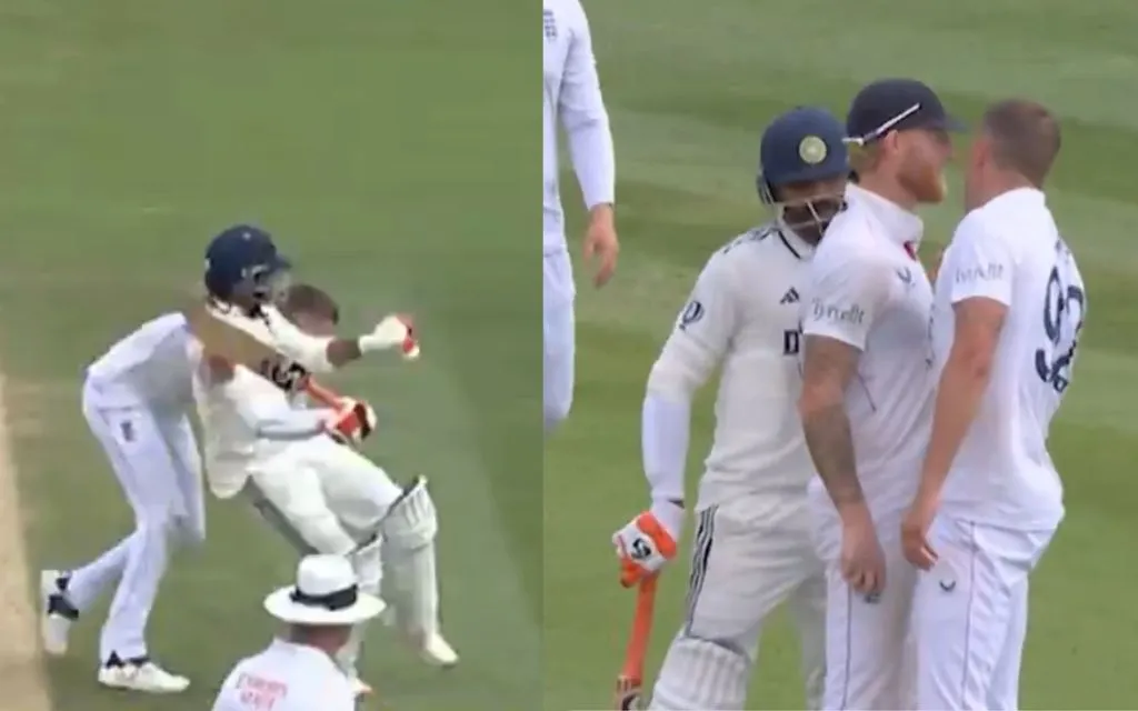 Ravindra Jadeja's nasty clash with Carse [Source: @CricCrazyJohns/X.com]