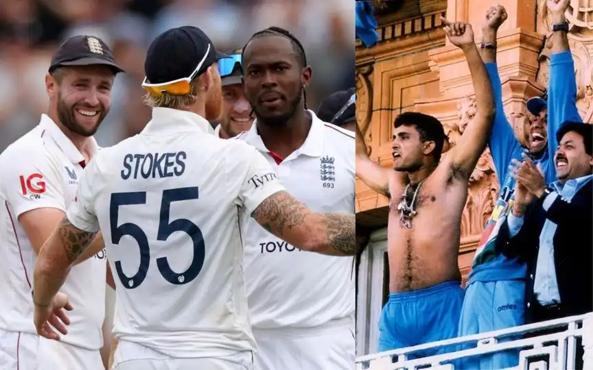 Jofra Archer and Sourav Ganguly (Source: AP, @imanur_mirza,x.com)