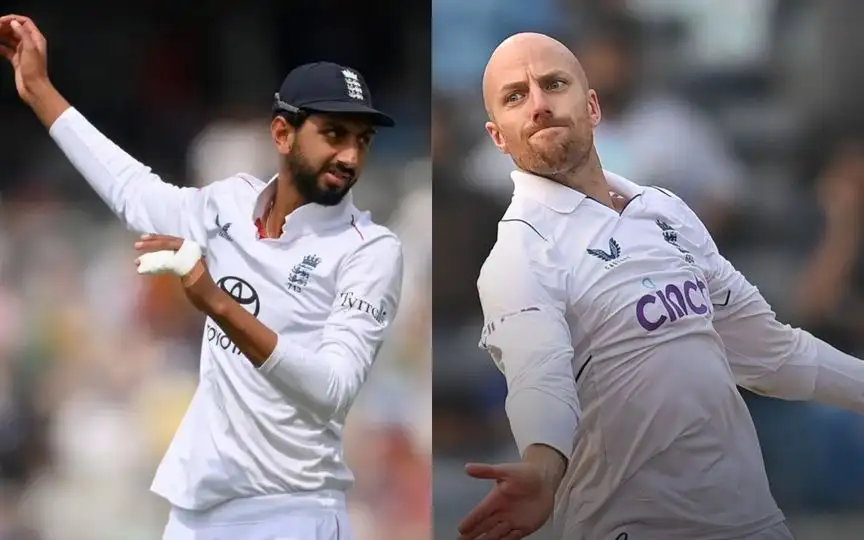 Bashir and Leach - (Source: @EnglandCricket/X.com)